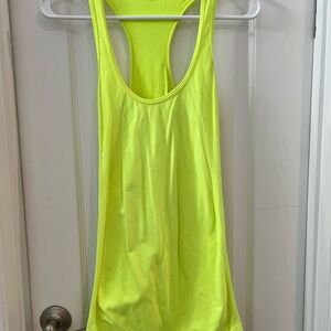 Fabletics Neon Lime Women's Tank Top ptp 14-16 length 29
